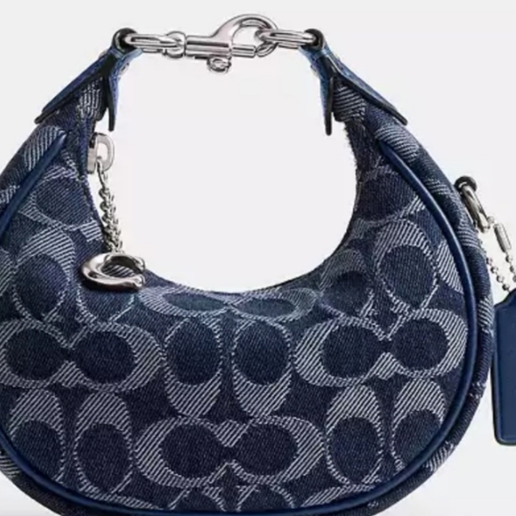 Coach Denim Blue Jonies Mini Bag NWT - Picture 1 of 5